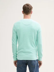 TOM TAILOR Rundhalspullover (1-tlg) Grün/Hellblau/Türkis/Hellgrün