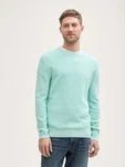 TOM TAILOR Rundhalspullover (1-tlg) Grün/Hellblau/Türkis/Hellgrün