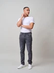 Blend Slim-fit-Jeans TWISTER FIT (4515) Dunkelgrau
