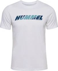 hummel T-Shirt hmlGRAPHIC BOLD LOGO TEE weiß