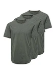 ONLY & SONS T-Shirt 3er Pack ONSBENNE Dunkelgrün