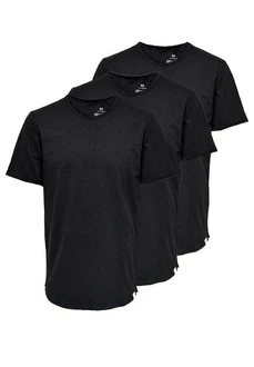 ONLY & SONS T-Shirt 3er Pack ONSBENNE Schwarz/Grau