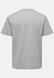 ONLY & SONS T-Shirt MAX 3er Pack (Spar-Set, 3-tlg) Grau/Hellgrau
