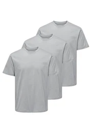 T-Shirt 3er Pack MAX (Spar-Set, 3-tlg) T-Shirt - Baumwolle - Atmungsaktiv - Vielseitiges Basic
