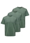 ONLY & SONS T-Shirt MAX 3er Pack (Spar-Set, 3-tlg) Dunkelgrün/Grün