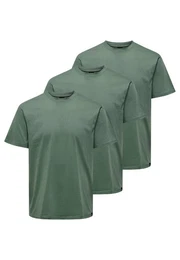 T-Shirt 3er Pack MAX (Spar-Set, 3-tlg) T-Shirt - Baumwolle - Atmungsaktiv - Vielseitiges Basic