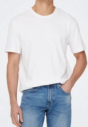 ONLY & SONS T-Shirt MAX 3er Pack (Spar-Set, 3-tlg) Grau/Weiß