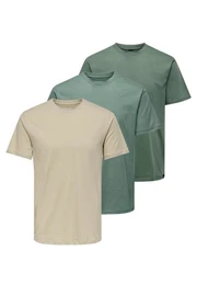 T-Shirt 3er Pack MAX (Spar-Set, 3-tlg) T-Shirt - Baumwolle - Atmungsaktiv - Vielseitiges Basic