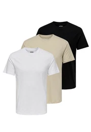 T-Shirt 3er Pack MAX (Spar-Set, 3-tlg) T-Shirt - Baumwolle - Atmungsaktiv - Vielseitiges Basic