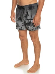 Quiksilver Badehose Boardshorts Everyday Paradise Grau/Dunkelgrau/Schwarz/Dunkelgrün