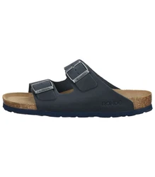 Rohde Hausschuhe Pantolette Blau/Dunkelblau/Hellblau