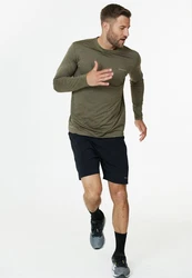 ENDURANCE Langarmshirt QUICK DRY-Technologie Dunkelgrün/Khaki