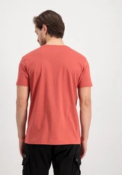Alpha Industries Herren Basic T-Shirt Rot/Orange