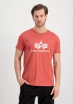 Alpha Industries Herren Basic T-Shirt Rot/Orange
