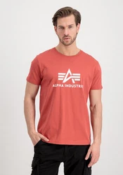 Alpha Industries Herren Basic T-Shirt Rot/Orange
