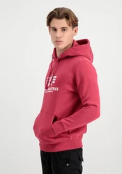 Alpha Industries Kapuzenpullover Basic Hoodie Herren Rot