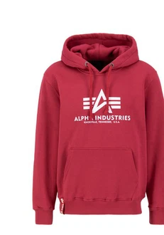 Alpha Industries Kapuzenpullover Basic Hoodie Herren Rot