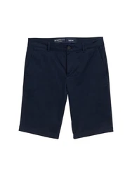 TOM TAILOR Denim Regular Fit Chino Shorts Weiß/Creme/Dunkelblau/Hellblau