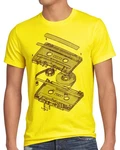 style3 T-Shirt Tape Kassette 3D turntable Gelb