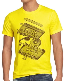style3 T-Shirt Tape Kassette 3D turntable Gelb