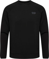 hummel Kapuzenpullover Hmltech Fleece Regular Crew Schwarz/Dunkelblau