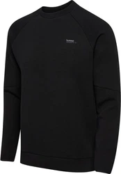 hummel Kapuzenpullover Hmltech Fleece Regular Crew Schwarz/Dunkelblau