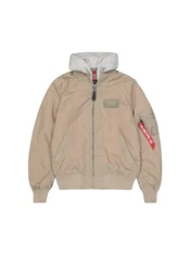 Alpha Industries Bomberjacke MA-1 TT Two Tone Hood Beige/Khaki