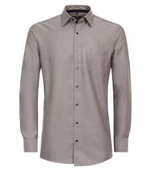 CASAMODA Businesshemd Kent Comfort Fit Grau/Braun/Beige/Dunkelgrau/Lila