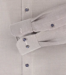 CASAMODA Businesshemd Kent Comfort Fit Grau/Braun/Beige/Dunkelgrau/Lila