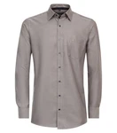 CASAMODA Businesshemd Kent Comfort Fit Grau/Braun/Beige/Dunkelgrau/Lila