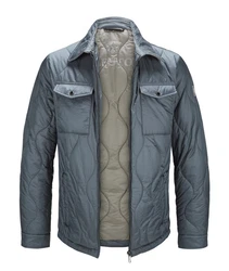 Milestone Hemdjacke MSBakersfield Grau/Blau/Dunkelblau/Hellblau