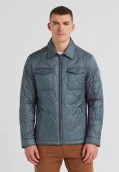 Milestone Hemdjacke MSBakersfield Grau/Blau/Dunkelblau/Hellblau
