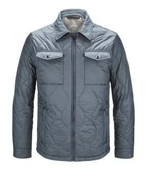 Milestone Hemdjacke MSBakersfield Grau/Blau/Dunkelblau/Hellblau