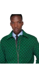 Sommerjacke Overshirt aus GG Flanell Grn Herren L