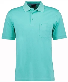RAGMAN Poloshirt Türkis/Grün