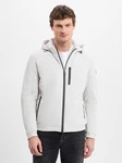 bugatti Steppjacke Grau/Weiß