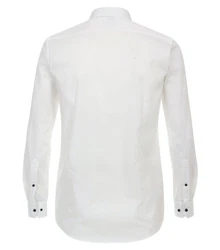 VENTI CASAMODA Businesshemd Body Fit Kentkragen Weiß/Creme/Schwarz