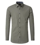 VENTI CASAMODA Businesshemd Body Fit Kentkragen Dunkelgrün/Khaki/Grün
