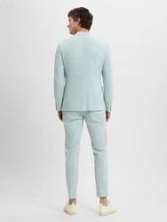 Finshley & Harding London Anzug Brixdon-Hoxdon Hellblau/Blau/Türkis