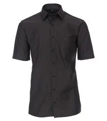 CASAMODA Businesshemd Kent Comfort Fit NOS 1/2Arm Grau/Schwarz/Dunkelgrau