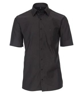 CASAMODA Businesshemd Kent Comfort Fit NOS 1/2Arm Grau/Schwarz/Dunkelgrau