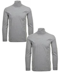 RAGMAN Rollkragenshirt Grau/Hellgrau/Dunkelgrau