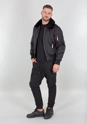 Alpha Industries Bomberjacke Injector III Blau/Dunkelgrau/Grau/Schwarz/Hellgrau