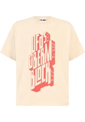 DEF T-Shirt (1-tlg) Creme/Beige