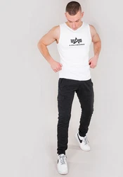 Alpha Industries Men Tanks Logo Tank Weiß
