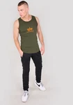 Alpha Industries Men Tanks Logo Tank Dunkelgrün/Khaki/Grün