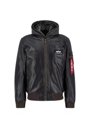 Alpha Industries Lederjacke Men Grau/Dunkelgrau/Schwarz/Dunkelgrün/Dunkelblau/Khaki