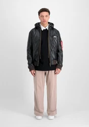 Alpha Industries Lederjacke Men Grau/Dunkelgrau/Schwarz/Dunkelgrün/Dunkelblau/Khaki