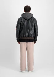 Alpha Industries Lederjacke Men Grau/Dunkelgrau/Schwarz/Dunkelgrün/Dunkelblau/Khaki