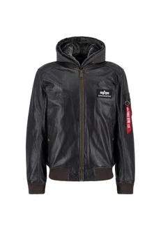 Alpha Industries Lederjacke Men Grau/Dunkelgrau/Schwarz/Dunkelgrün/Dunkelblau/Khaki